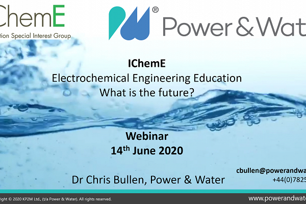 ELECTROCHEMICAL ENGINEERING EDUCATION - WHAT IS THE FUTURE?